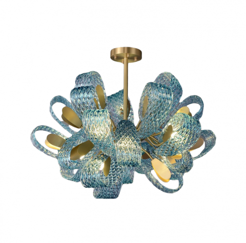 Люстра на штанге Inodesign Mirabelle Blue 44.6480